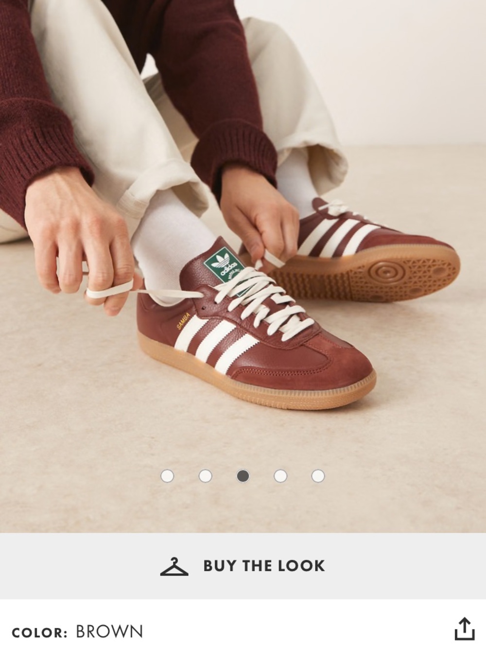 Adidas Samba Sneaker - fox Brown/White/gum